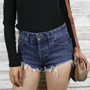 Free People Blue Jean High Waist Shorts sz 24